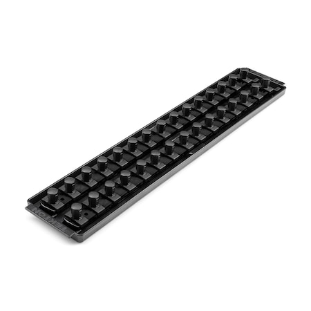 Tekton 30 Slot Universal Socket Organizer for 1/2 Inch Drive Sockets and Bit Sockets, Black - OST23230